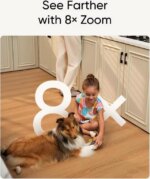 eufy Security Indoor Cam S350, Dual Cameras, 4K UHD Resolution Security Camera with 8× Zoom and 360° PTZ, Human/Pet AI, Ideal for Baby Monitor/Pet - Pappy Mall