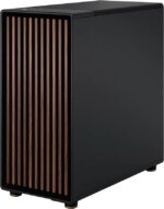 Fractal Design North XL ATX mATX Full Tower PC Case - Charcoal Black Chassis with Walnut Front and Dark Tinted TG Side Panel - FD-C-NOR1X-02 - Pappy Mall