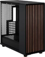 Fractal Design North XL ATX mATX Full Tower PC Case - Charcoal Black Chassis with Walnut Front and Dark Tinted TG Side Panel - FD-C-NOR1X-02 - Pappy Mall