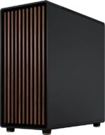 Fractal Design North XL ATX mATX Full Tower PC Case - Charcoal Black Chassis with Walnut Front and Dark Tinted TG Side Panel - FD-C-NOR1X-02 - Pappy Mall