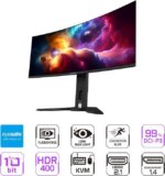 GIGABYTE 34" 240 Hz OLED WQHD Gaming Monitor 0.03ms GTG FreeSync Premium Pro (AMD Adaptive Sync) Curved MO34WQC2 - Pappy Mall