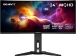 GIGABYTE 34" 240 Hz OLED WQHD Gaming Monitor 0.03ms GTG FreeSync Premium Pro (AMD Adaptive Sync) Curved MO34WQC2 - Pappy Mall
