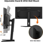 GIGABYTE 34" 240 Hz OLED WQHD Gaming Monitor 0.03ms GTG FreeSync Premium Pro (AMD Adaptive Sync) Curved MO34WQC2 - Pappy Mall