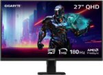 GIGABYTE - GS27QA SA - 27" IPS Gaming Monitor - QHD 2560x1440 - 180Hz - 1ms MPRT - AMD FreeSync - HDMI, DP - Black - Pappy Mall