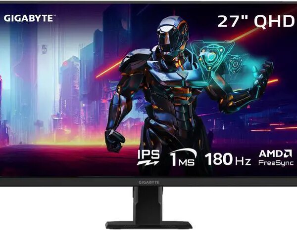 GIGABYTE - GS27QA SA - 27" IPS Gaming Monitor - QHD 2560x1440 - 180Hz - 1ms MPRT - AMD FreeSync - HDMI, DP - Black - Pappy Mall