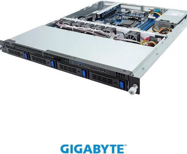 GIGABYTE R123-C00 (rev. AA01) Rack Server - AMD EPYC™ 4005/4004 & Ryzen™ 9000/7000 - 1U UP 4-Bay SATA - Pappy Mall