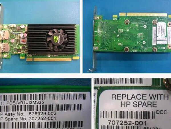 HP 707252-001 Nvidia Nvs 310 512Mb Pcie X16 Unified Extensible Firmware Interface (Uefi) Graphics Card - Pappy Mall