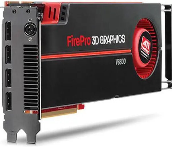 HP FirePro V8800 WL051AT 2GB 256-bit GDDR5 PCI Express 2.0 x16 CrossFire Supported Workstation Video Card - Pappy Mall