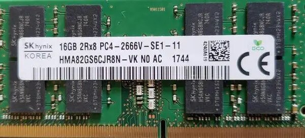 Hynix 16GB DDR4 2666 CL19 1.2V Memory Module HMA82GS6CJR8N-VK - Pappy Mall