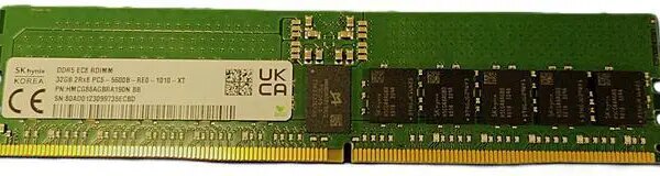 Hynix 32GB DDR5 PC5-5600 RDIMM 288-pin ECC Reg HMCG88AGBRA190N - Pappy Mall