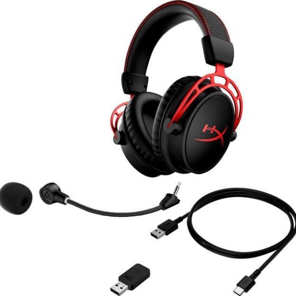 HyperX Cloud Alpha Wireless - Gaming Headset for PC, 300-hour battery life, DTS Headphone X Spatial Audio, Memory foam, Dual Chamber Drivers, - Pappy Mall