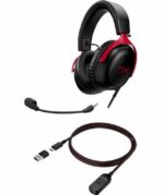HyperX Cloud III – Wired Gaming Headset, PC, PS5, Xbox Series X|S, Angled 53mm Drivers, DTS Spatial Audio, Memory Foam, Durable Frame, Ultra-Clear - Pappy Mall