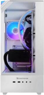 iBUYPOWER Element 9 White Gaming PC Desktop - AMD Ryzen 7 7800X3D - NVIDIA GeForce RTX 5070Ti 16GB - 32GB DDR5 RGB - 1TB NVMe SSD - EWA7N57T01 - Pappy Mall