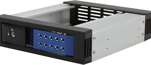 iStarUSA BPN-DE110SS-BLUE Trayless 5.25" to 3.5" SATA SAS 6 Gbps HDD Hot-swap Rack - Pappy Mall