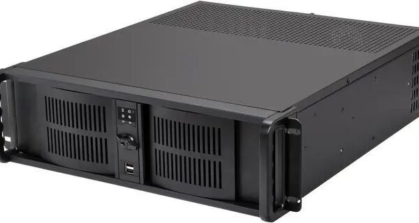 iStarUSA D-300-FS Black 3U Rackmount Compact Stylish Front-mounted PSU Chassis - Pappy Mall