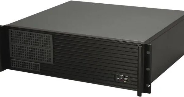 iStarUSA D-313SE-MATX Black 3U Rackmount Compact Industrial Chassis - Black Bezel - Pappy Mall