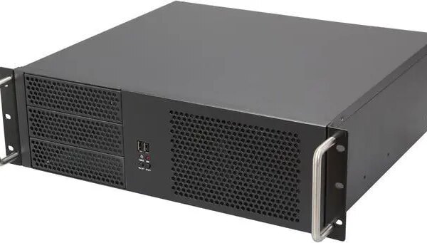 iStarUSA D-314-MATX Black 3U Rackmount Chassis ATX Power Supply Compatible - Pappy Mall
