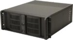 iStarUSA D-400-6-Black Black 4U Rackmount Compact Stylish Server Chassis - Pappy Mall