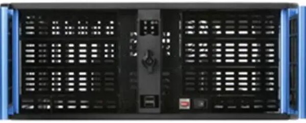 iStarUSA D-400-6-Blue 4U Rackmount Compact Stylish Server Chassis - Pappy Mall