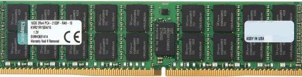 Kingston 16GB ECC Registered DDR4 2133 (PC4 17000) Server Memory Model KVR21R15D4/16 - Pappy Mall