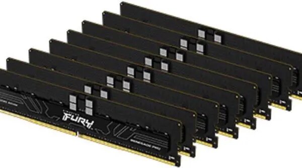 Kingston Fury Renegade Pro 128GB (8 x 16GB) ECC Registered DDR5 6400 (PC5 51200) Memory (Server Memory) Model KF564R32RBK8-128 - Pappy Mall