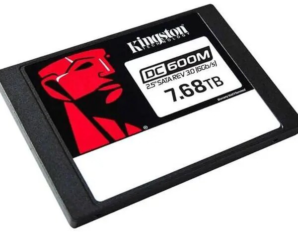 Kingston SEDC600M/7680G DC600M 7.50 TB Solid State Drive - 2.5" Internal - SATA (SATA/600)-Mixed Use - Server Device Supported-1DWPD - 14016 TB TBW - Pappy Mall