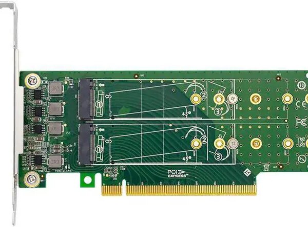 Linkreal PCIe X16 to 4 Port M.2 NVMe SSD Adapter-Low profile - Pappy Mall