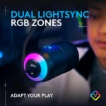 Logitech G Yeti GX Dynamic RGB Gaming Microphone with LIGHTSYNC, USB Mic for Streaming, Supercardioid, USB Plug and Play for PC/Mac - Black - Pappy Mall