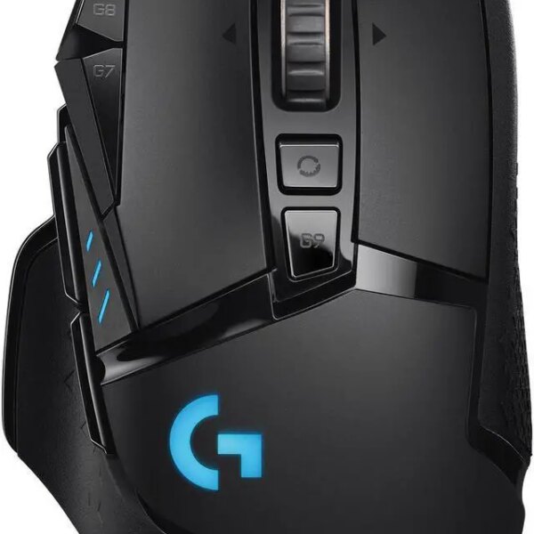 Logitech G502 Lightspeed Wireless Gaming Mouse with Hero 25K Sensor, PowerPlay Compatible, Tunable Weights and Lightsync RGB - Black - Pappy Mall