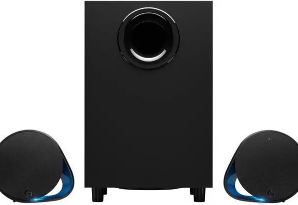 Logitech G560 PC Gaming Speaker System with 7.1 DTS:X Ultra Surround Sound, Game based LIGHTSYNC RGB, Two Speakers and Subwoofer, Immersive Gaming - Pappy Mall