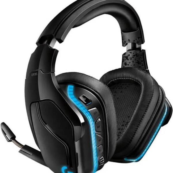 Logitech G935 Wireless DTS:X 7.1 Surround Sound LIGHTSYNC RGB PC Gaming Headset - Black/Blue - Pappy Mall