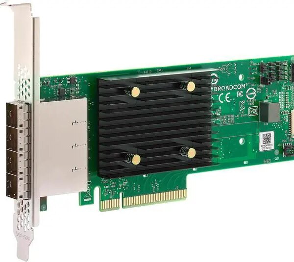LSI 05-50075-00 x8 PCIe Gen 4.0 9500-16e 16-Port 12Gb/s SAS/NVMe PCIe 4.0 x8 Host Bus Adapter - Pappy Mall
