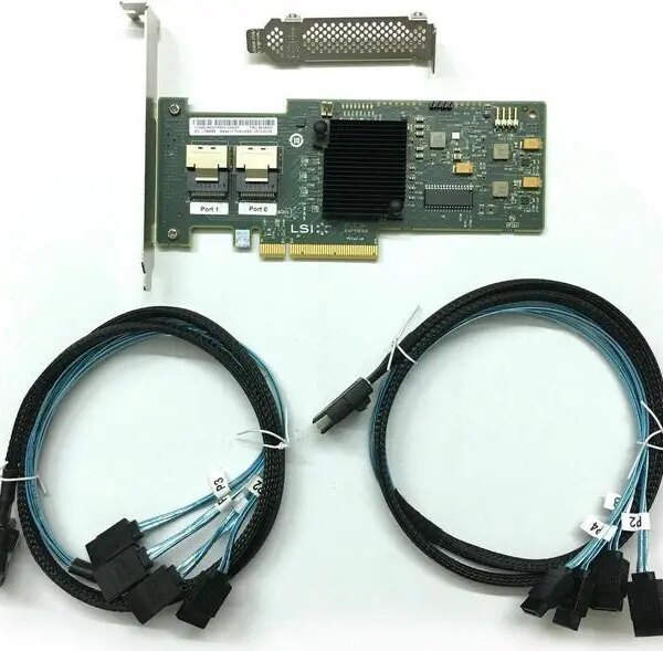 LSI 9211-8i 6G SAS HBA FW:P20 IT Mode ZFS FreeNAS unRAID 2* SFF-8087 SATA US - Pappy Mall