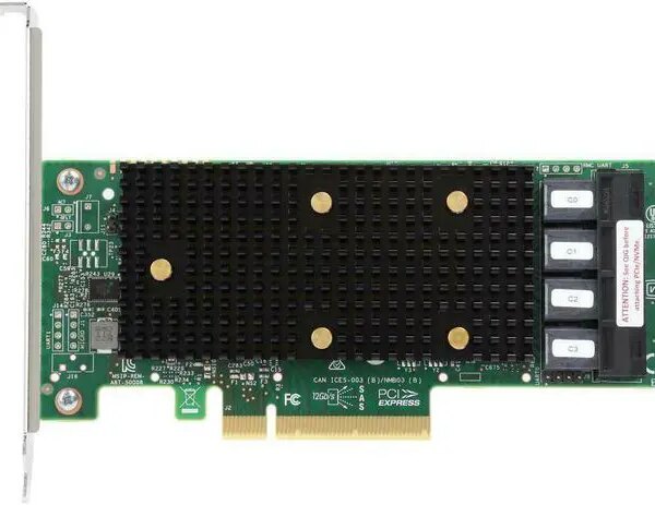 LSI 9400-16i SAS SATA HBA CARD 12 Gbps PCIe NVME 16 Port Tri-Mode HDD Controller - Pappy Mall