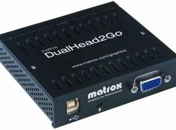 MATROX D2G-A2A-IF Matrox DualHead2Go Analog Edition External Multi-Display Adapter - Pappy Mall