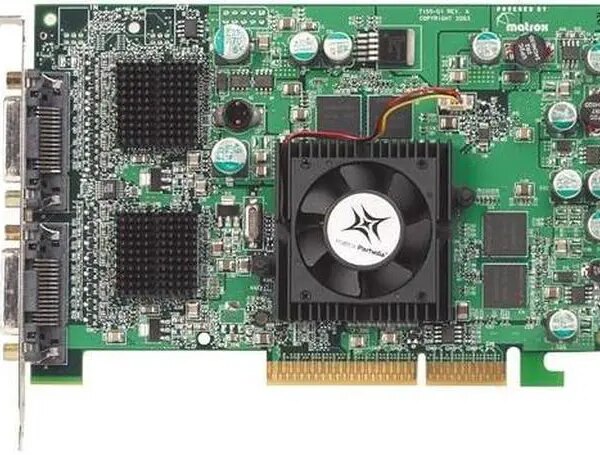 Matrox QID-QDA8X128F 128MB AGP 8X Low Profile Workstation Video Card - Pappy Mall
