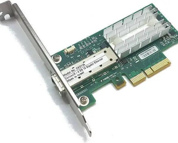 Mellanox ConnectX-3 EN PCIe x4 NIC 10GBe SFP+ Single Port Server Adapter cx311a - Pappy Mall