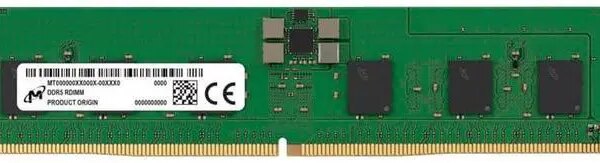 Micron 16 GB ( 1 X 16 ) PC5-44800 5600MHz 288-pin CL46 registered ECC Server Memory Model MTC10F1084S1RC56BR - Pappy Mall