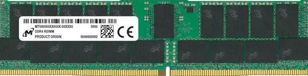 Micron 64GB DDR4 3200 8Gx72 ECC CL22 RDIMM Server Memory Module - MTA36ASF8G72PZ-3G2B2 - Pappy Mall