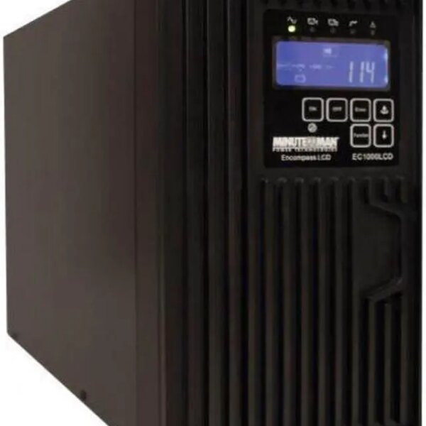 Minuteman EC1000LCD 1000 VA On-line Tower UPS with 6 0utlets - Tower - 2 Minute Stand-by - 120 V AC Input - 110 V AC, 120 V AC, 127 V AC Output - Pappy Mall