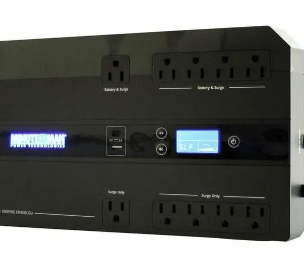 Minuteman EN900LGU Enspire-G 900VA Compact/Desktop/Floor/Wall Mountable UPS - Compact/Desktop/Floor/Wall Mountable - 3 Minute Stand-by - 120 V AC - Pappy Mall