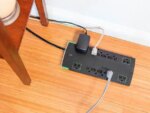 Monoprice 12 Outlet Slim Surge Protector Power Strip - 10 Feet - Black | Heavy Duty Cord | UL Rated, 4,230 Joules With Grounded And Protected Light - Pappy Mall