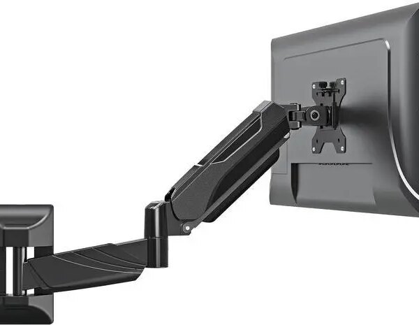 MOUNTUP Monitor Wall Mount for 17-32 Inch Computer Screen, Wall Mounted Arm Support 4.4-17.6lbs Display, Gas Spring Monitor Arm, VESA Bracket for VESA - Pappy Mall