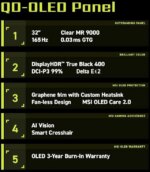 MSI 32" 165 Hz OLED UHD Gaming Monitor MAG 321UP QD-OLED - Pappy Mall
