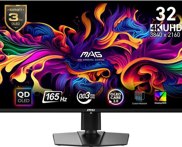 MSI 32" 165 Hz OLED UHD Gaming Monitor MAG 321UP QD-OLED - Pappy Mall