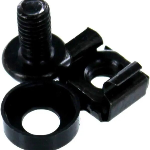 NavePoint M6 Cage Nuts and Screws for Rack Mount Server Shelves Cabinets Set of 25 - Pappy Mall
