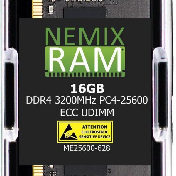NEMIX RAM 16GB (1X16GB) DDR4 3200MHZ PC4-25600 2Rx8 1.2V 288-PIN ECC Unbuffered UDIMM Compatible with Supermicro MEM-DR416LD-EU32 - Pappy Mall