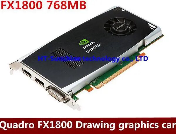 Original professional graphics card graphics workstation Quadro FX1800 768M Professional video card - Pappy Mall