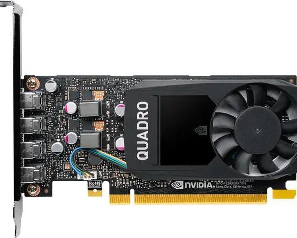 PNY Quadro P1000 VCQP1000V2-PB 4GB 128-bit GDDR5 PCI Express 3.0 x16 Low Profile Graphics Card - Pappy Mall