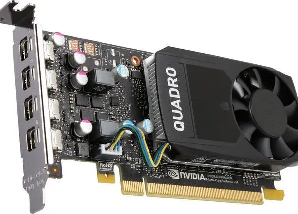 PNY Quadro P600 VCQP600-PB 2GB 128-bit GDDR5 PCI Express 3.0 x16 Low Profile Graphics Card - Pappy Mall
